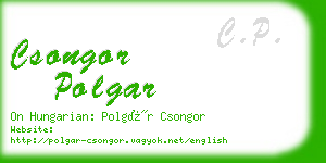 csongor polgar business card